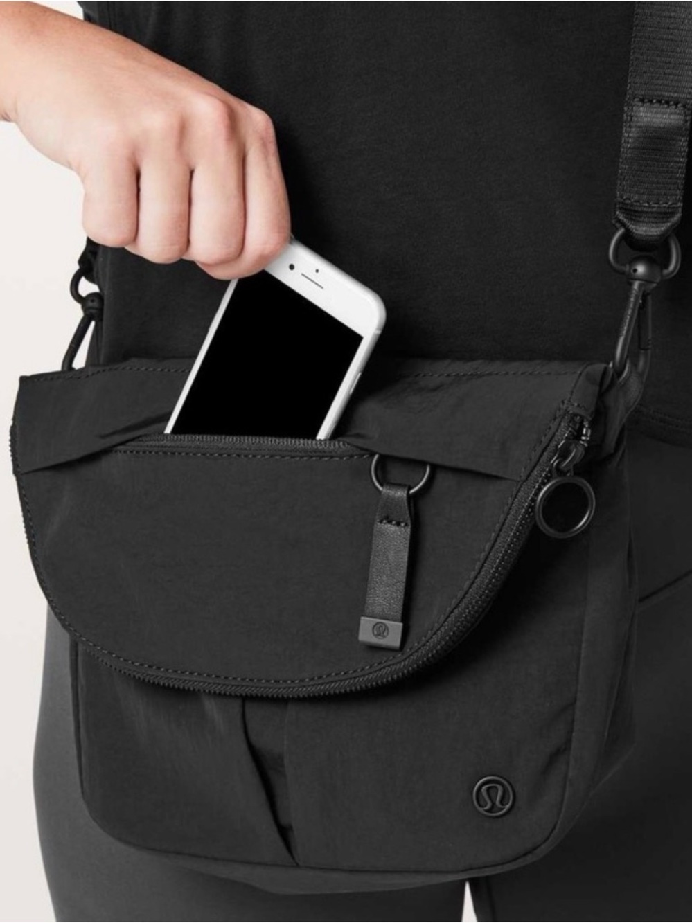 EUC Lululemon All Night Festival Black Crossbody bag…